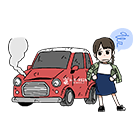 過走行車のイラスト