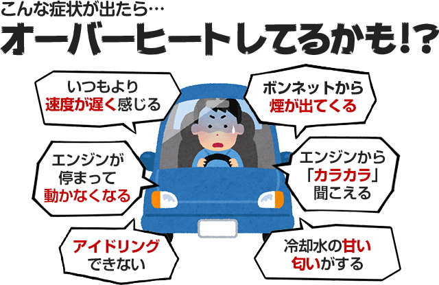 車のオーバーヒートの6つの原因と、修理費の悩みを解決するポイント